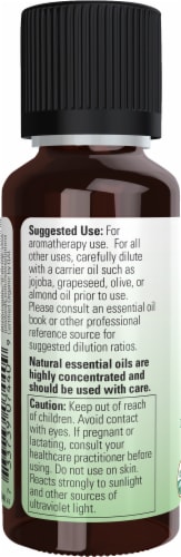 NOW® Organic Essential Oils Orange Perspective: left