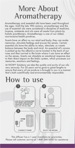 NOW® Real Bamboo Ultrasonic Oil Diffuser Perspective: left
