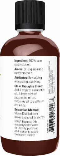 NOW® Eucalyptus Essential Oils Perspective: left