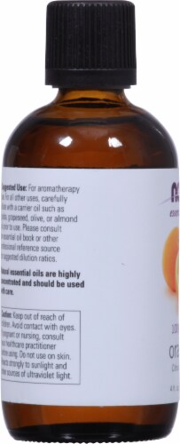NOW® Orange Essential Oil Perspective: left