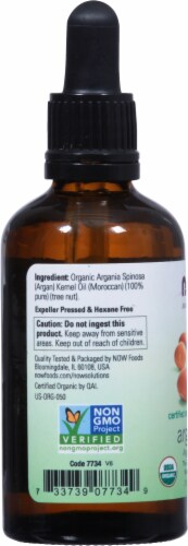 NOW® Organic Argan Oil Perspective: left
