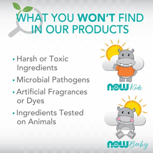 NOW Foods Baby Nourishing Lotion Fragrance Free - 8 fl oz (237 ml) Perspective: left