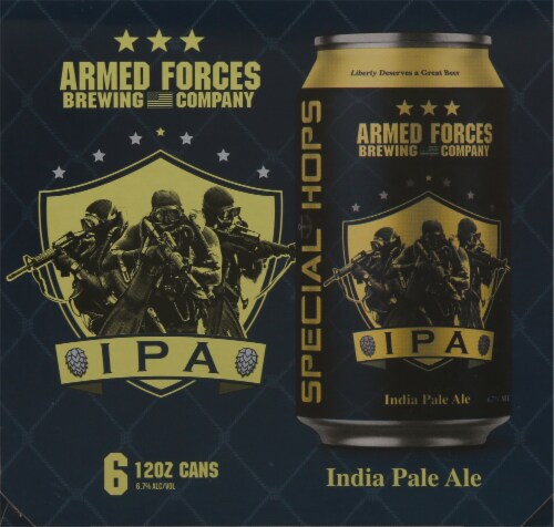 Armed Forces Brewing Company Special Hop IPA Perspective: left
