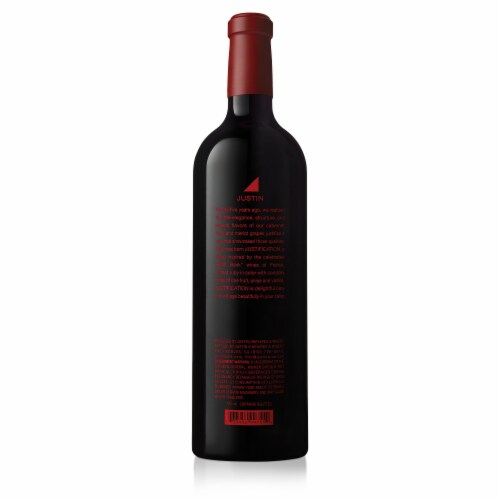 Justin Justification Blend California Red Wine Perspective: left