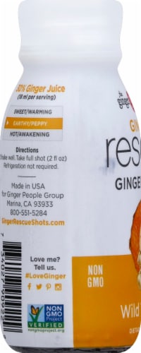 The Ginger People® Wild Turmeric Ginger Rescue® Ginger Shots Perspective: left