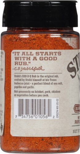 Stubb's® BBQ Rub Perspective: left