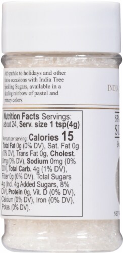 India Tree Bright White Sparkling Sugar Perspective: left