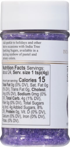 India Tree Ultra Violet Sparkling Sugar Perspective: left