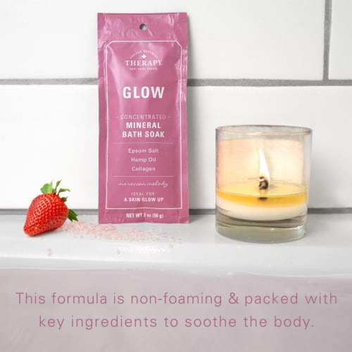 Village Naturals Therapy® Glow Concetrated Mineral Bath Soak Perspective: left