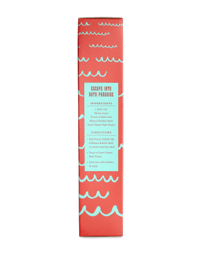 Hallu Life's A Beach Bath Gift Set Perspective: left