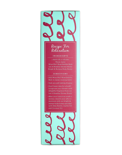 Hallu Uncork & Unwind Bath Gift Set Perspective: left