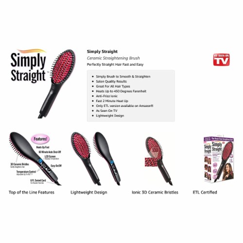 Simply Straight - Professional Ceramic Straightening Brush, 1