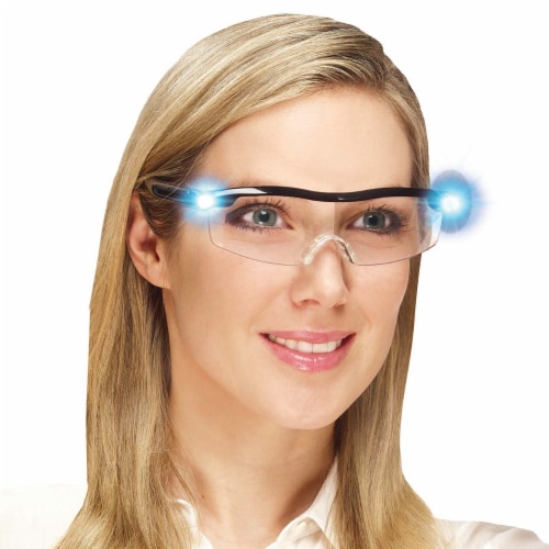 Lighted Sight LED Magnifying Eyeglasses Perspective: left