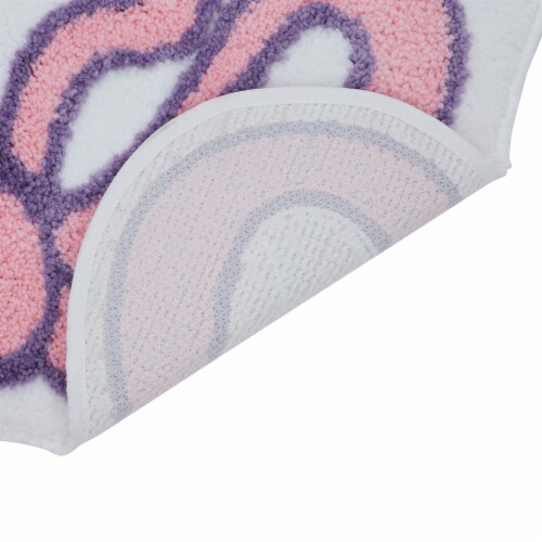 Bow Shaped Tufted Bath Rug Perspective: left