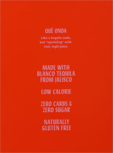 Onda Grapefruit Sparkling Tequila Perspective: left