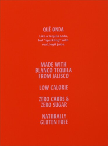 Onda Grapefruit Sparkling Tequila Perspective: left