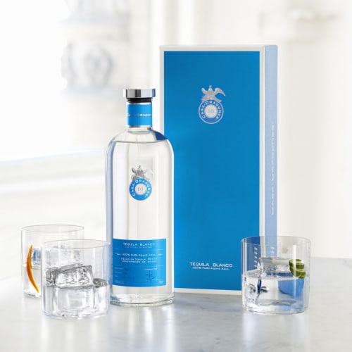 Casa Dragones® Tequila Blanco Perspective: left