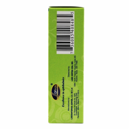 Manzanilla Sophia™ Chamomile Herbal Eye Drops Perspective: left