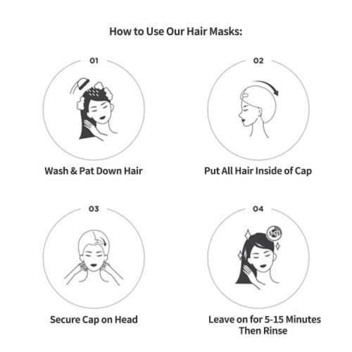 Pick Up & Go 15 Sheets Nourishing Mango Hair Mask Cap Perspective: left