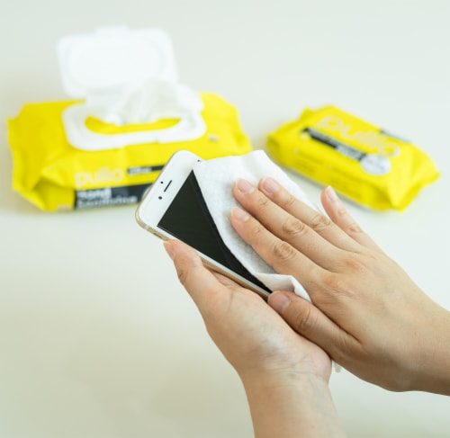pullio - 5 Packs of Hand Sanitizer Citrus Wet Wipes 60ct -Antibacterial Hand  Wipes Perspective: left
