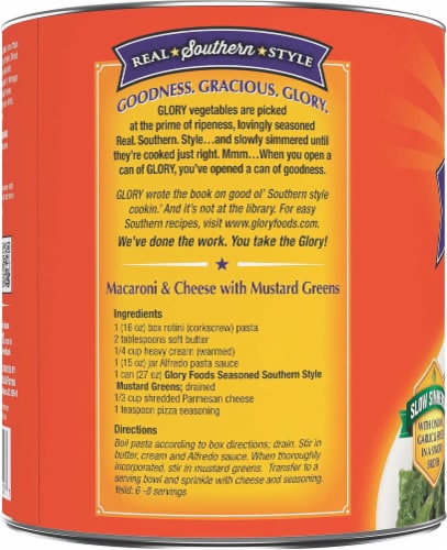 Glory Foods® Seasoned Southern Style Mustard Greens Perspective: left
