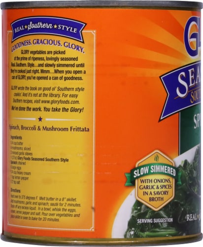 Glory® Seasoned Southern Style Spinach Perspective: left