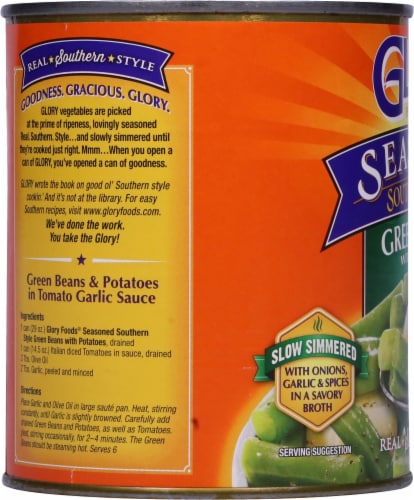 Glory Foods® Seasoned Southern Style Green Beans With Potatoes Perspective: left
