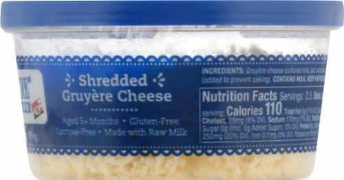 Emmi Le Gruyere Shredded Gruyere Cheese Perspective: left