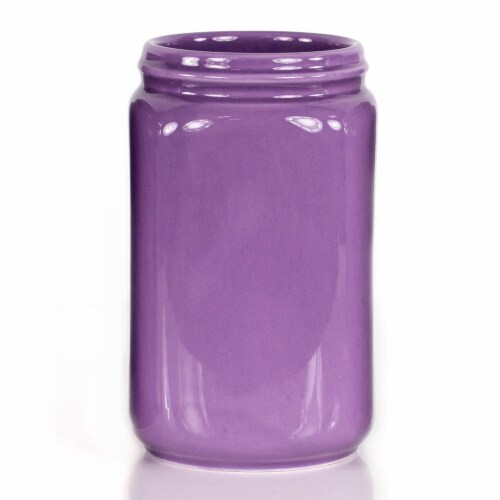 CBK Ceramic Fun Assorted Solid Color Mason Jar Perspective: left