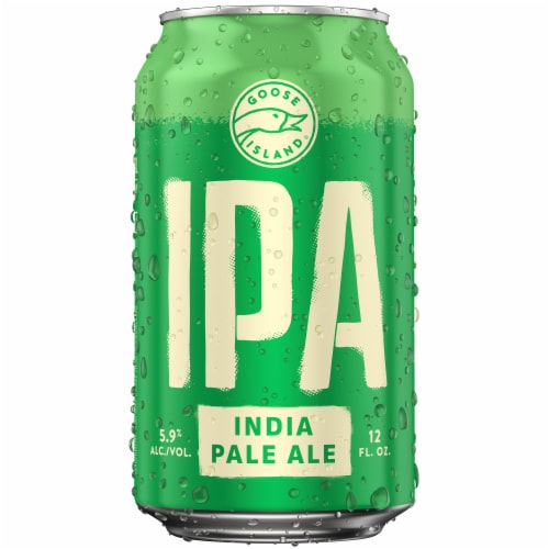 Goose Island IPA Beer 12 fl oz Can Perspective: left