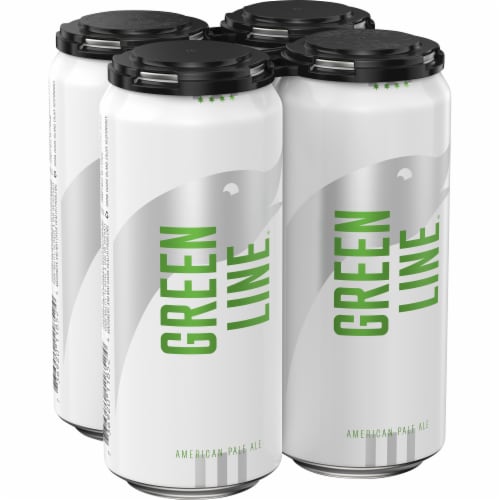 Goose Island Green Line Pale Ale Cans Perspective: left