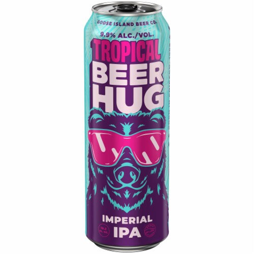 Goose Island Tropical Beer Hug Craft India Pale Ale Beer Perspective: left