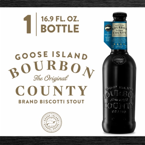Goose Island Bourbon County The Original Biscotti Stout Beer Perspective: left