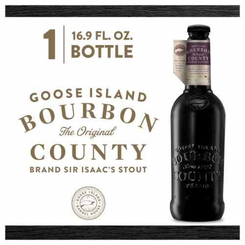 Goose Island Bourbon County Sir Isaac's Imperial Stout Beer Perspective: left