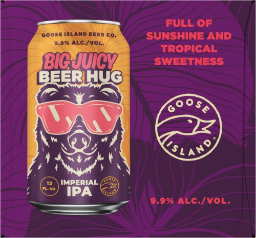 Goose Island Big Juicy Beer Hug Imperial IPA Perspective: left