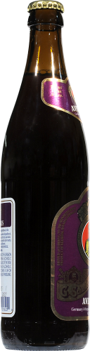 Schneider-Weisse Aventinus Beer Single Bottle Perspective: left