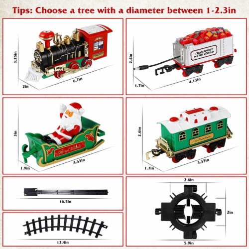 Kids christmas train set on sale