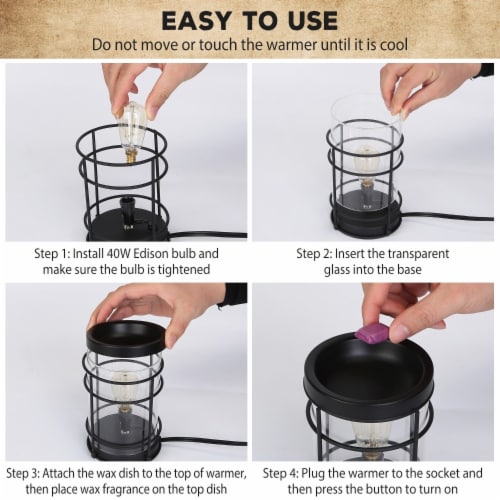 Electric Wax Melt Warmer Vintage Light Bulb Fragrance Candle Warmer For Rustic Office Home W 1 unit Fry s Food Stores