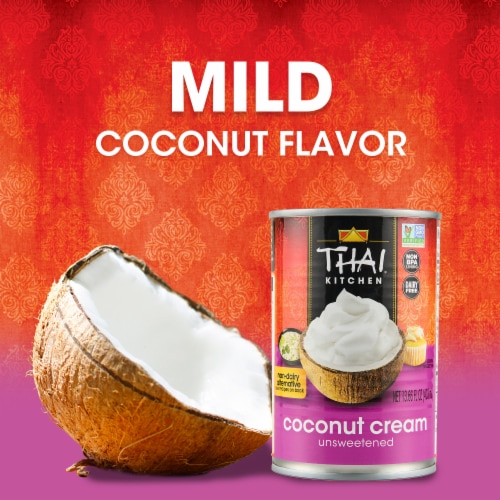 Thai Kitchen Gluten Free Unsweetened Coconut Cream Perspective: left