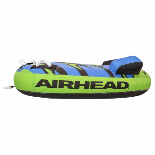 Airhead AHSH-T1 Shield Single Person Towable Inflatable Water Tube w/ 4 Handles Perspective: left