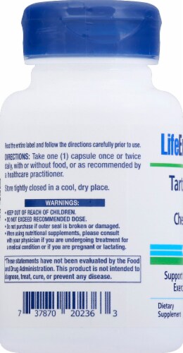 Life Extension Tart Cherry with CherryPURE Vegetarian Capsules Perspective: left