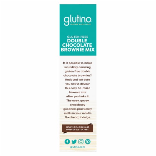 Glutino Gluten Free Double Chocolate Brownie Mix Perspective: left