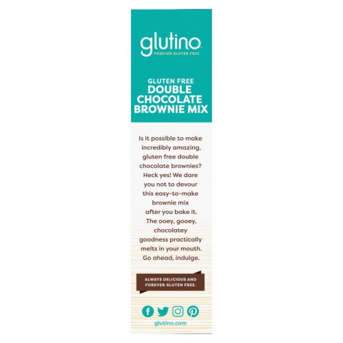 Glutino Gluten Free Double Chocolate Brownie Mix Perspective: left