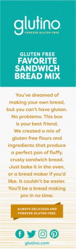 Glutino Gluten Free Pantry Favorite Sandwich Bread Mix Perspective: left