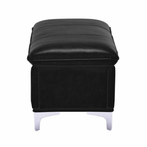 Silver on sale storage ottoman