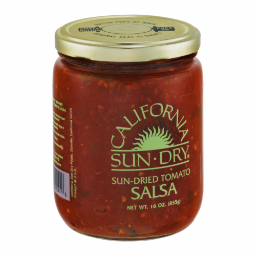 California Sun Dry Sun-Dried Tomato Salsa Perspective: left