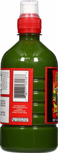 Picama's Jumbo Salsa Brava Green Hot Sauce Perspective: left