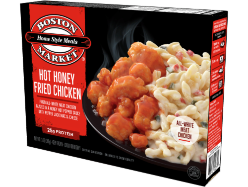 Boston Market® Hot Honey Fried Chicken & Pepper Jack Mac & Cheese Frozen Meal Perspective: left