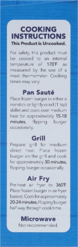 Bell & Evans® Air Chilled Gourmet Chicken Burgers With Mushrooms & Swiss Cheese Perspective: left