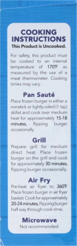 Bell & Evans® Air Chilled Gourmet Chicken Burgers With Chicken Bacon & Cheddar Cheese Perspective: left